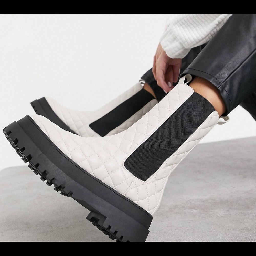 Public Desire quilted chunky boots